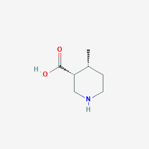 molecular formula C7H13NO2 B13351621 (3R,4R)-4-Methylpiperidine-3-carboxylic acid 