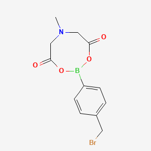 molecular formula C12H13BBrNO4 B13351680 2-(4-(Bromomethyl)phenyl)-6-methyl-1,3,6,2-dioxazaborocane-4,8-dione 