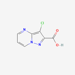molecular formula C7H4ClN3O2 B1335172 3-Chloropyrazolo[1,5-a]pyrimidine-2-carboxylic acid CAS No. 842973-65-3