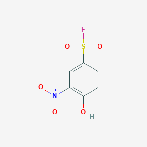 molecular formula C6H4FNO5S B13351746 4-Hydroxy-3-nitrobenzenesulfonyl fluoride CAS No. 349-05-3