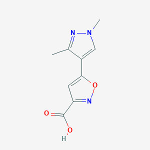 5-(1,3-dimethyl-1H-pyrazol-4-yl)isoxazole-3-carboxylic acid