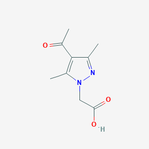molecular formula C9H12N2O3 B1335181 (4-Acetyl-3,5-dimethyl-1H-pyrazol-1-YL)acetic acid CAS No. 890092-87-2