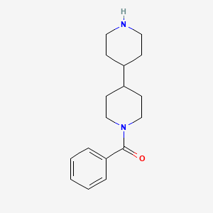 molecular formula C17H24N2O B1335190 1-苯甲酰基-4,4'-联哌啶 CAS No. 878440-79-0
