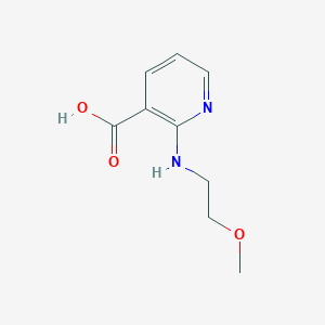 molecular formula C9H12N2O3 B1335193 2-[(2-Methoxyethyl)amino]nicotinic acid CAS No. 460363-33-1