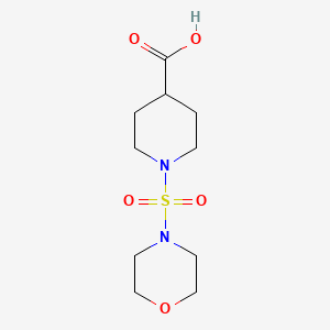 molecular formula C10H18N2O5S B1335199 1-(吗啉-4-磺酰基)哌啶-4-羧酸 CAS No. 897766-44-8