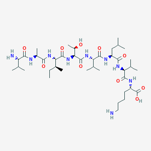 molecular formula C40H75N9O10 B133520 Calcium-likepeptide CAS No. 145224-99-3