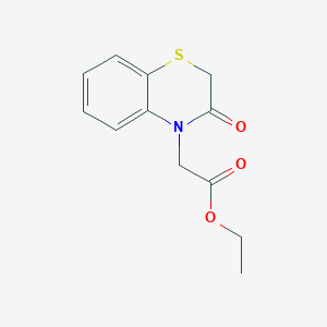 molecular formula C12H13NO3S B1335205 乙酸（3-氧代-2,3-二氢-4H-1,4-苯并噻嗪-4-基）乙酯 CAS No. 6376-75-6