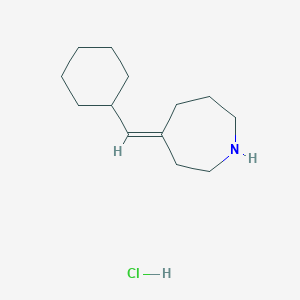molecular formula C13H24ClN B13352063 4-(Cyclohexylmethylene)azepane hydrochloride 