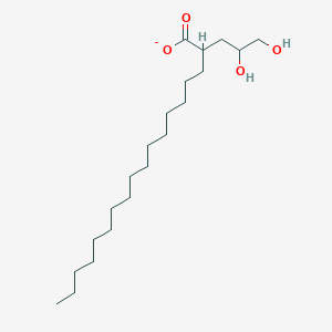 molecular formula C21H41O4- B13352078 2-(2,3-dihydroxypropyl)octadecanoate 