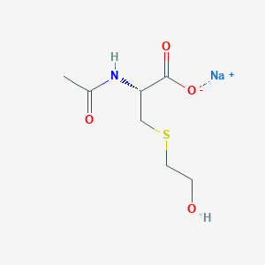 molecular formula C7H12NNaO4S B13352094 N-acetyl-S-(2-hydroxyethyl)-l-cysteine sodium salt 