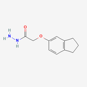 molecular formula C11H14N2O2 B1335210 2-(2,3-dihydro-1H-inden-5-yloxy)acetohydrazide CAS No. 667437-07-2