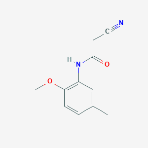 molecular formula C11H12N2O2 B1335216 2-cyano-N-(2-methoxy-5-methylphenyl)acetamide CAS No. 544671-28-5