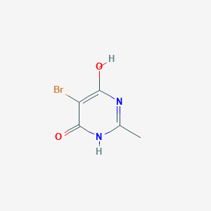 molecular formula C5H5BrN2O2 B1335220 5-溴-6-羟基-2-甲基嘧啶-4(1H)-酮 CAS No. 4722-76-3