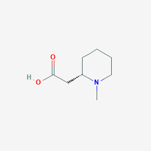molecular formula C8H15NO2 B13352259 (S)-2-(1-Methylpiperidin-2-yl)acetic acid 