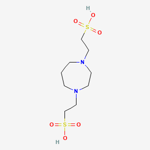 molecular formula C9H20N2O6S2 B1335232 Homopiperazine-1,4-bis(2-ethanesulfonic acid) CAS No. 202185-84-0