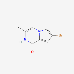 molecular formula C8H7BrN2O B13352323 7-Bromo-3-methylpyrrolo[1,2-a]pyrazin-1(2H)-one CAS No. 2566874-93-7