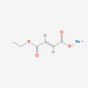 molecular formula C6H7NaO4 B13352376 Sodium (E)-4-ethoxy-4-oxobut-2-enoate 
