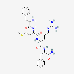 molecular formula C29H42N8O4S B1335249 H-Phe-D-met-arg-phe-NH2 CAS No. 84313-44-0
