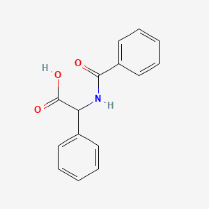 molecular formula C15H13NO3 B1335254 (苯甲酰氨基)(苯基)乙酸 CAS No. 74536-43-9