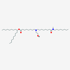 molecular formula C44H88N2O4 B13352547 Heptadecan-9-yl 8-((2-hydroxyethyl)(8-(methyl(octyl)amino)-8-oxooctyl)amino)octanoate 