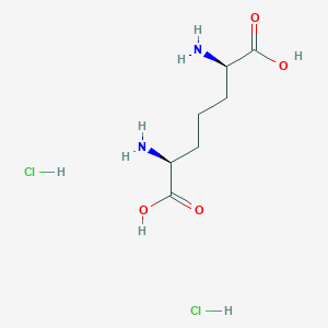 molecular formula C7H16Cl2N2O4 B13352622 rel-(2R,6S)-2,6-Diaminoheptanedioic acid dihydrochloride 