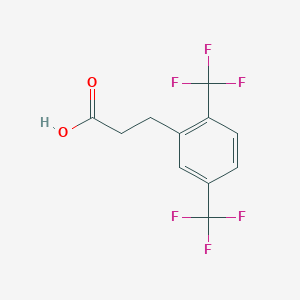 molecular formula C11H8F6O2 B1335263 2,5-Bis(trifluoromethyl)hydrocinnamic acid CAS No. 302912-03-4