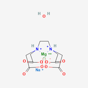molecular formula C10H16MgN2NaO9+ B13352661 Ethylenediaminetetraacetic acid disodium magnesium salt xhydrate 