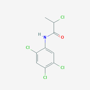molecular formula C9H7Cl4NO B1335267 2-氯-N-(2,4,5-三氯苯基)丙酰胺 CAS No. 379254-97-4