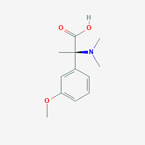 molecular formula C12H17NO3 B13352778 (R)-2-(Dimethylamino)-2-(3-methoxyphenyl)propanoic acid 