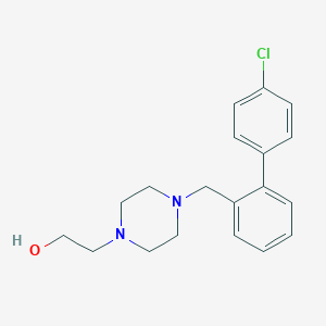 molecular formula C19H23ClN2O B133528 2-[4-[2-(4-Chlorophenyl)phenylmethyl]-1-piperazinyl]ethanol CAS No. 1391053-56-7