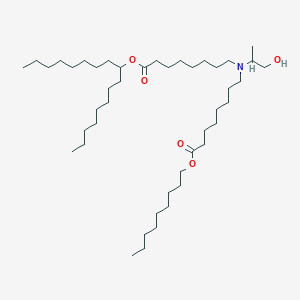 molecular formula C45H89NO5 B13352918 Heptadecan-9-yl 8-((1-hydroxypropan-2-yl)(8-(nonyloxy)-8-oxooctyl)amino)octanoate 
