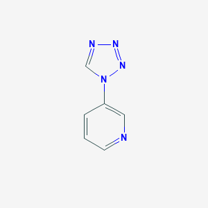 molecular formula C6H5N5 B133530 3-(Tetrazol-1-yl)pyridine CAS No. 148806-67-1