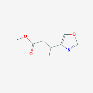 molecular formula C8H11NO3 B13353034 Methyl 3-(oxazol-4-yl)butanoate 
