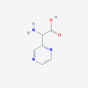 B1335313 Amino(pyrazin-2-yl)acetic acid CAS No. 1043865-63-9