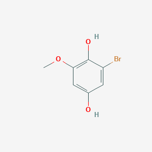 molecular formula C7H7BrO3 B1335314 1,4-苯二酚，2-溴-6-甲氧基- CAS No. 61654-67-9