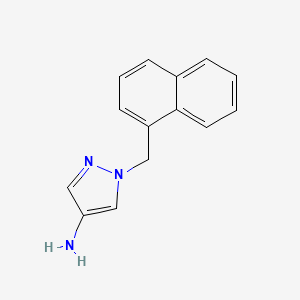 molecular formula C14H13N3 B1335320 1-(萘-1-基甲基)-1H-吡唑-4-胺 CAS No. 512810-08-1