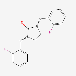 molecular formula C19H14F2O B1335321 2,5-bis[(E)-(2-fluorophenyl)methylidene]cyclopentanone 