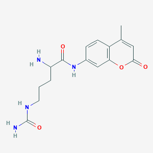 molecular formula C16H20N4O4 B1335326 H-Orn(carbamoyl)-AMC 
