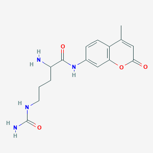 molecular formula C16H20N4O4 B1335326 H-Cit-AMC trifluoroacetate salt 