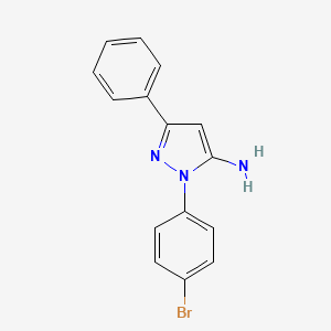 B1335328 1-(4-Bromophenyl)-3-phenyl-1H-pyrazol-5-amine CAS No. 72411-50-8