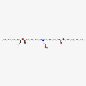 molecular formula C39H77NO5 B13353288 Dodecan-4-yl 8-((2-hydroxyethyl)(8-(nonyloxy)-8-oxooctyl)amino)octanoate 