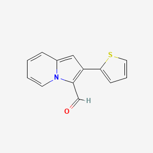 B1335329 2-Thiophen-2-yl-indolizine-3-carbaldehyde CAS No. 558473-20-4