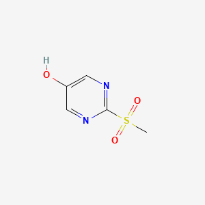 molecular formula C5H6N2O3S B1335336 2-(Methylsulfonyl)pyrimidin-5-ol CAS No. 16290-90-7