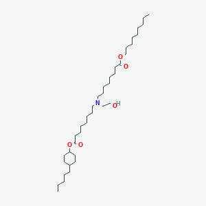 molecular formula C38H73NO5 B13353437 Nonyl 8-((2-hydroxyethyl)(8-oxo-8-((4-pentylcyclohexyl)oxy)octyl)amino)octanoate 