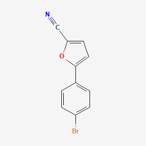 molecular formula C11H6BrNO B1335371 5-(4-Bromophenyl)furan-2-carbonitrile CAS No. 57667-10-4