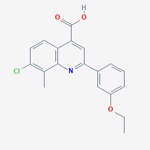 7-Chloro-2-(3-ethoxyphenyl)-8-methylquinoline-4-carboxylic acid