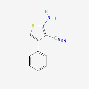 molecular formula C11H8N2S B1335391 2-氨基-4-苯基噻吩-3-碳腈 CAS No. 4651-73-4