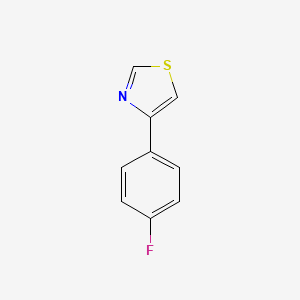 molecular formula C9H6FNS B1335396 4-(4-Fluorophenyl)-1,3-thiazole CAS No. 383145-29-7