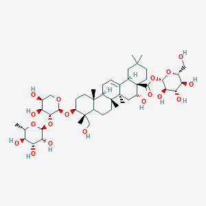 molecular formula C47H76O18 B133540 Medicago-saponin P(2) CAS No. 158511-58-1