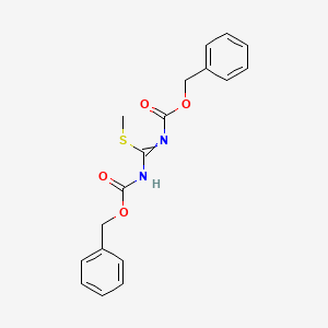 molecular formula C18H18N2O4S B1335404 1,3-双(苄氧羰基)-2-甲基异硫脲 CAS No. 25508-20-7